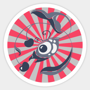 Fish with cherry Sticker